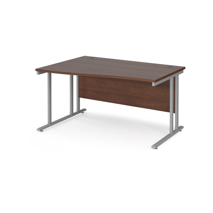 Maestro 25 left hand wave desk with cantilever leg frame