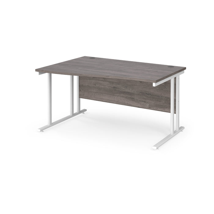 Maestro 25 left hand wave desk with cantilever leg frame