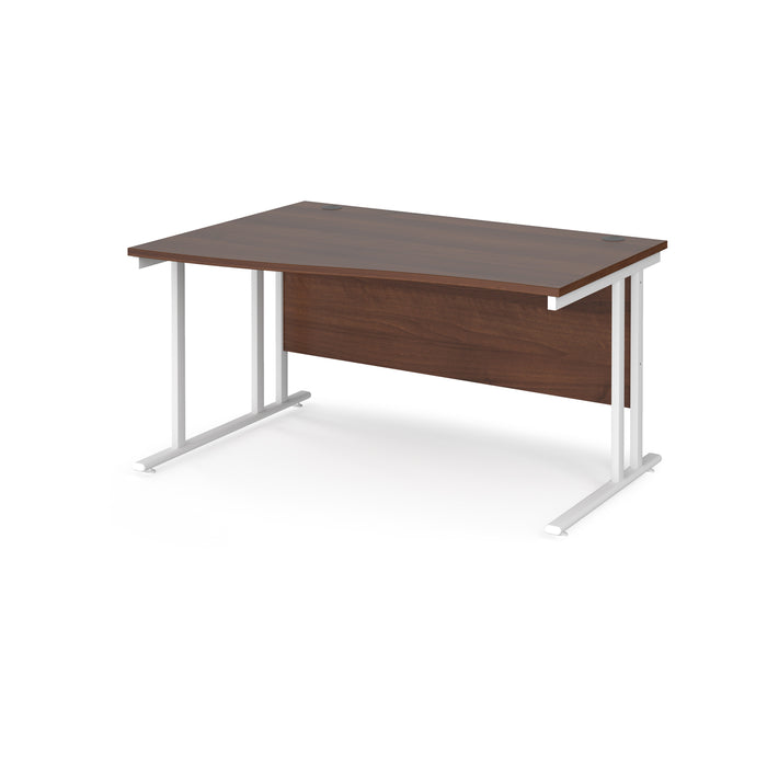 Maestro 25 left hand wave desk with cantilever leg frame