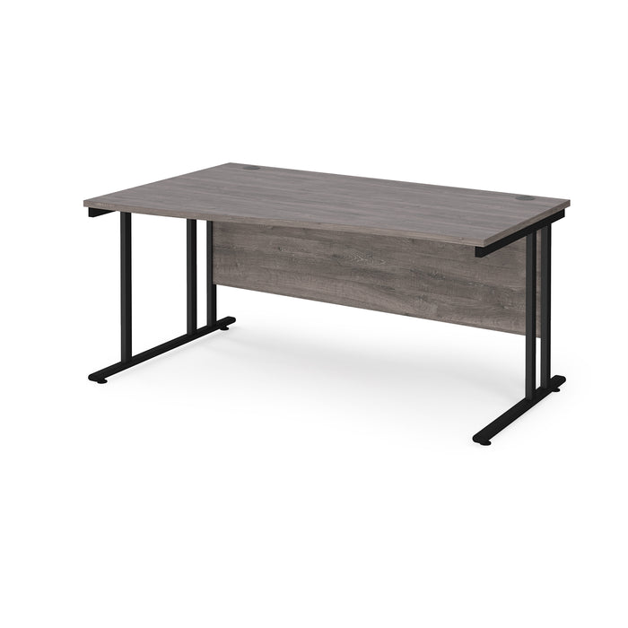 Maestro 25 left hand wave desk with cantilever leg frame