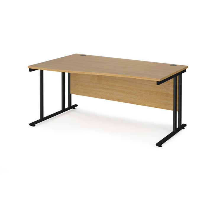 Maestro 25 left hand wave desk with cantilever leg frame