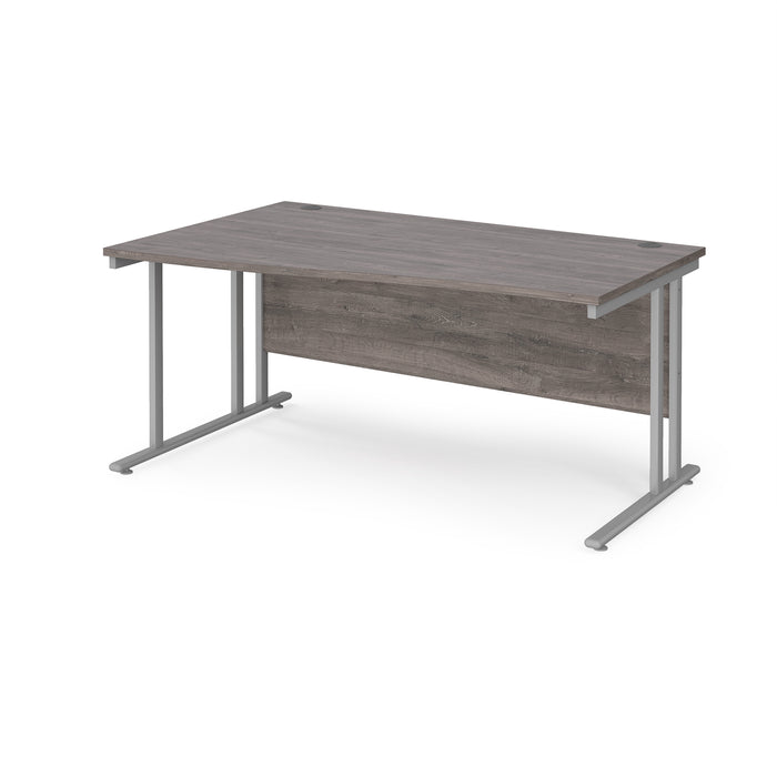 Maestro 25 left hand wave desk with cantilever leg frame