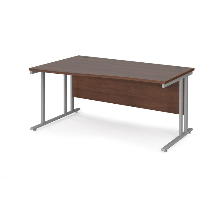 Maestro 25 left hand wave desk with cantilever leg frame