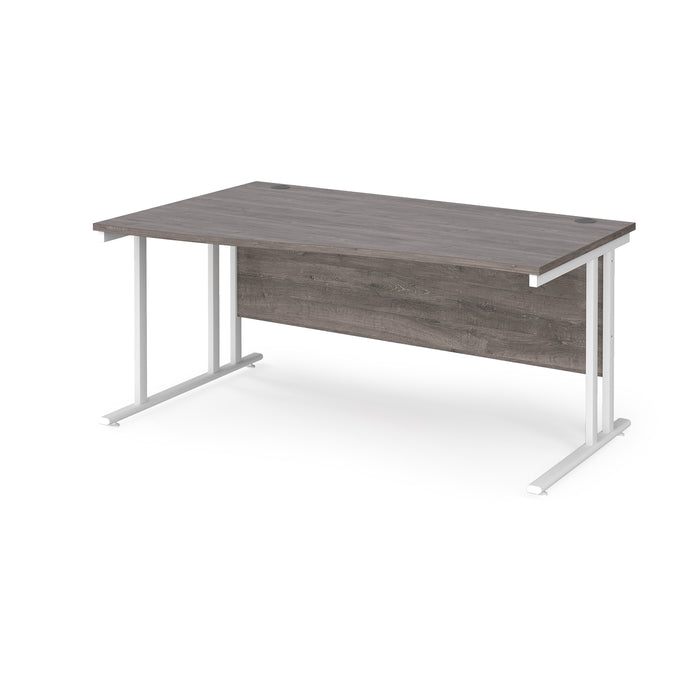 Maestro 25 left hand wave desk with cantilever leg frame