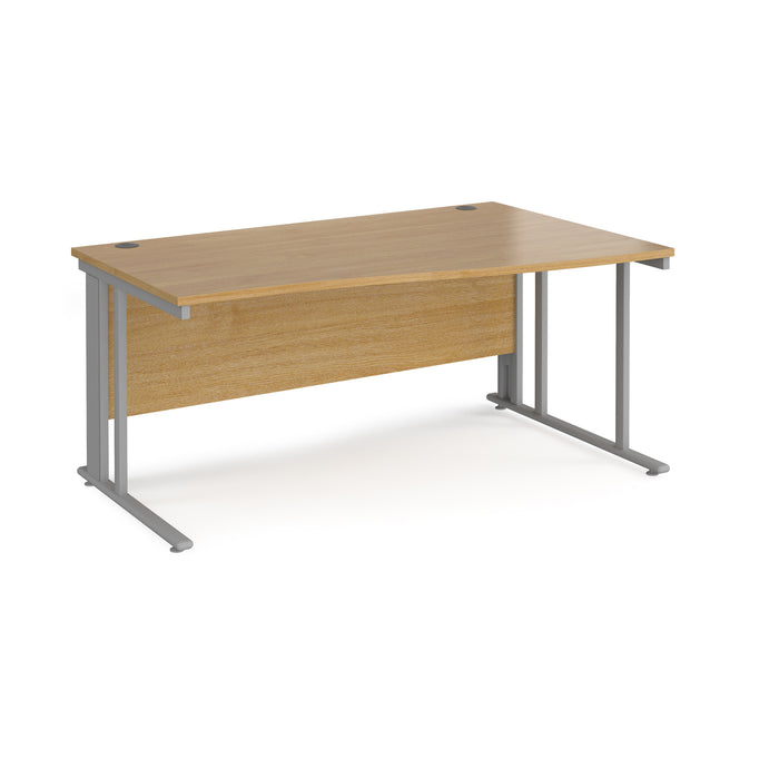 Maestro 25 right hand wave desk with cable managed leg frame