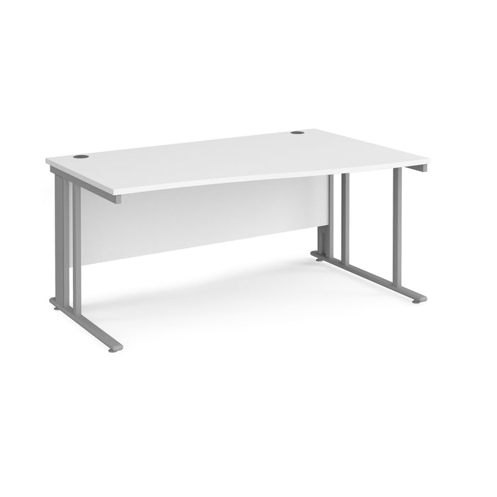 Maestro 25 right hand wave desk with cable managed leg frame