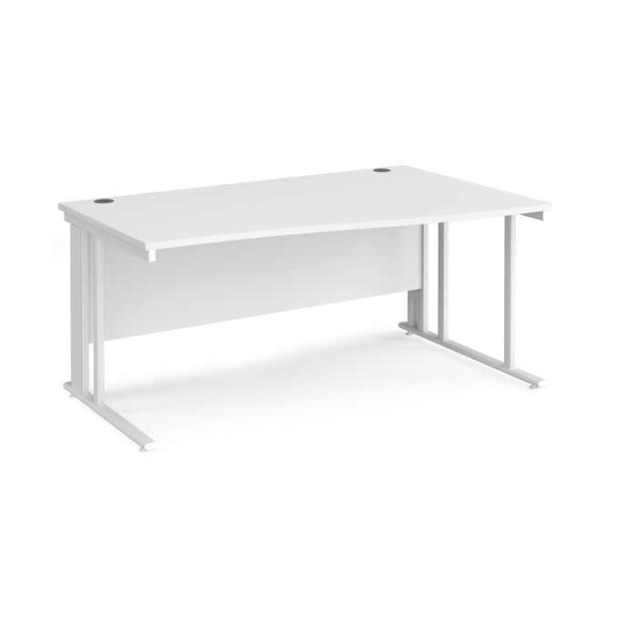 Maestro 25 right hand wave desk with cable managed leg frame