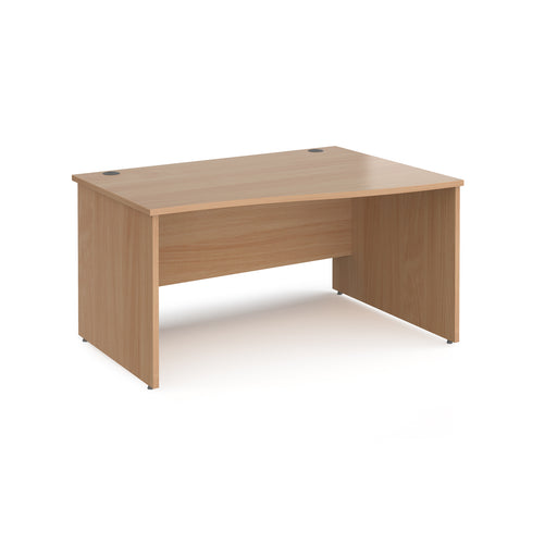 Maestro 25 - Panel End Leg Right Hand Wave Desk.