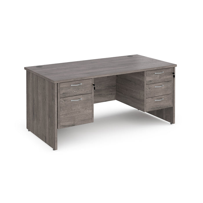 Maestro 25 panel end leg 800mm desk with two & three drawer pedestals