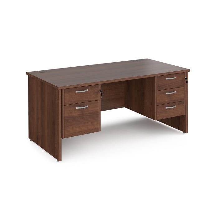 Maestro 25 panel end leg 800mm desk with two & three drawer pedestals