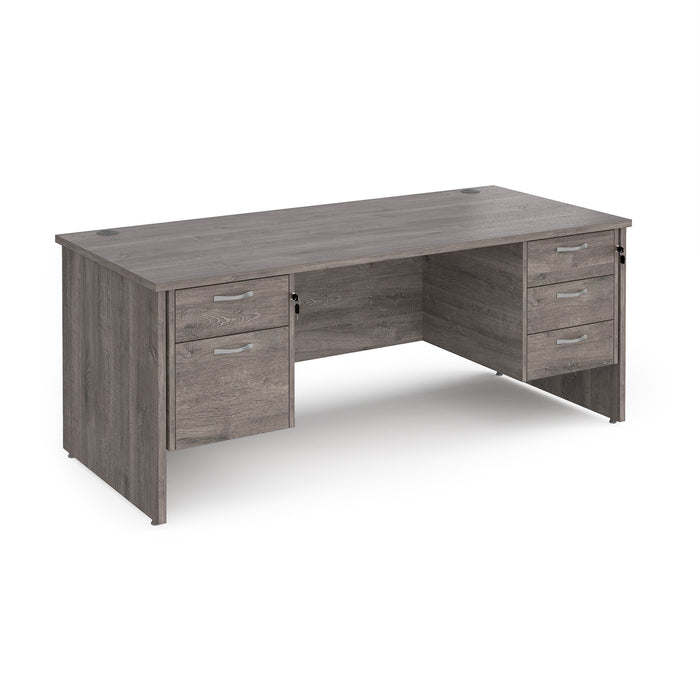 Maestro 25 panel end leg 800mm desk with two & three drawer pedestals