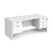 Maestro 25 - Panel End Leg 800mm Desk with Two & Three Drawer Pedestals.