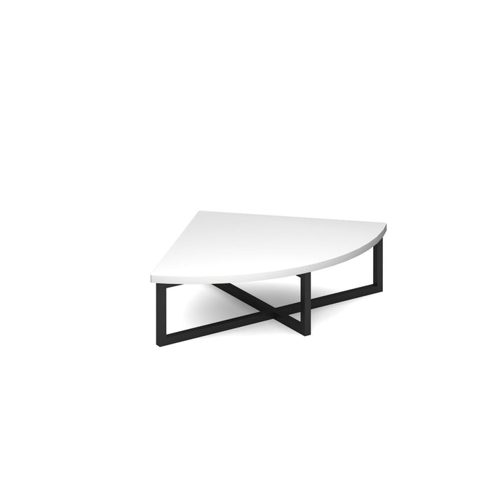 Nera corner unit table 700mm x 700mm with black frame