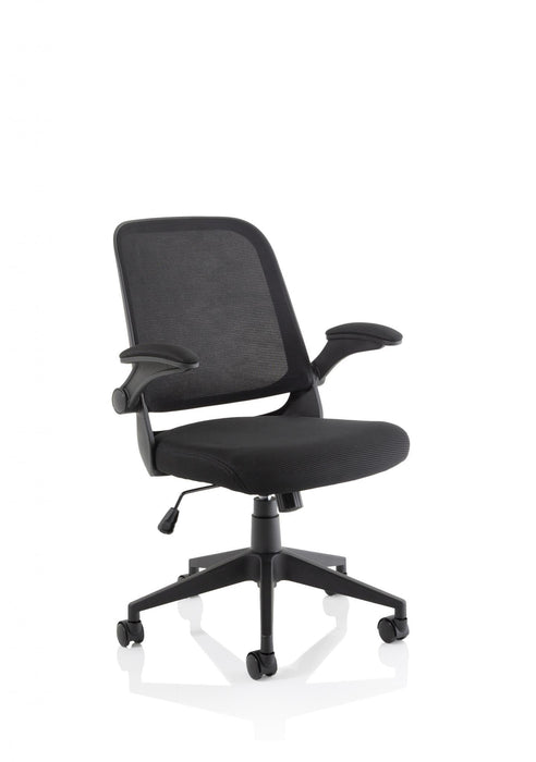 OE - Crew Task Operator Mesh Chair With Folding Arms