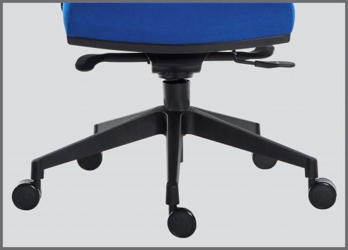 Teknik Ergo Plus Black Fabric 24 Hr Operator Chair Black Ultra Pyramid Base Rated up to 24 Stone Optional Arm Rests - image 15