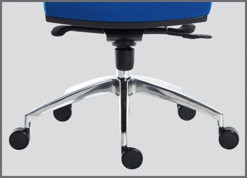 Teknik Ergo Plus Black Leather Look 24 Hour Chair Headrest Aluminium Pyramid Base Rated up to 24 Stone Optional Arm Rests - image 5