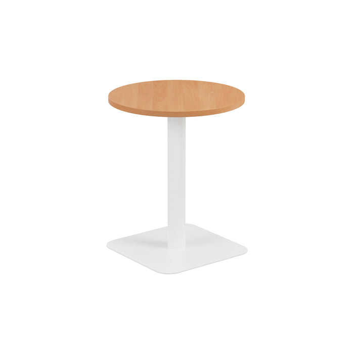 Contract Mid Table Beech With White Leg 600Mm 