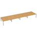 Cb 8 Person Bench With Cut Out 1400 X 800 White Silver