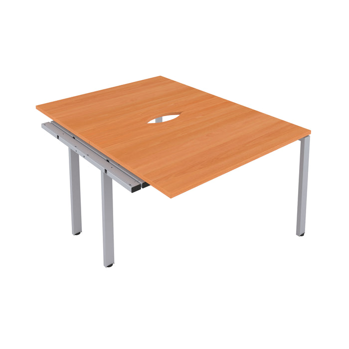 Cb 2 Person Extension Bench With Cut Out 1400 X 800 Beech Silver