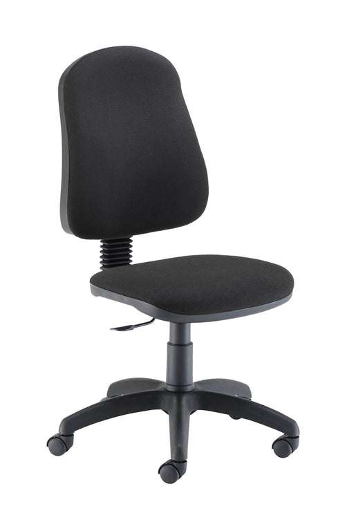 Calypso 2 Single Lever Fixed Back Chair Black Adjustable Arms 