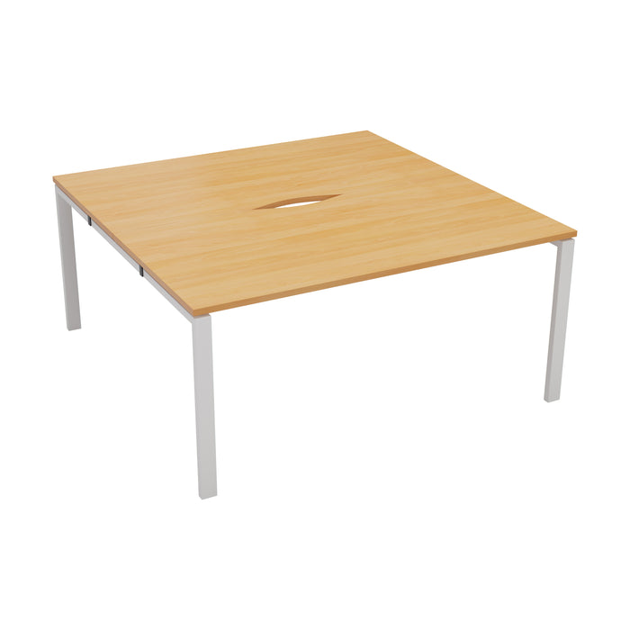 Cb 2 Person Bench With Cut Out 1400 X 800 Beech White