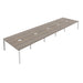 Cb 10 Person Bench With Cut Out 1400 X 800 Dark Walnut Silver