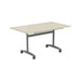 One Tilting Table With Silver Legs 1200 X 800 Grey Oak 