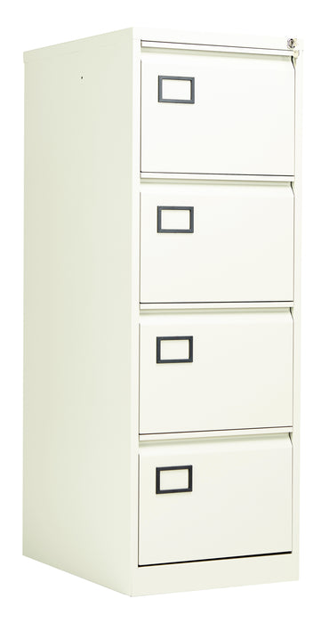 Bisley 4 Drawer Contract Steel Filing Cabinet Chalk  