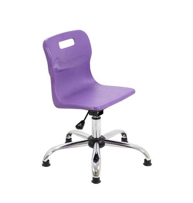 Titan Swivel Junior Chair Purple Glides 