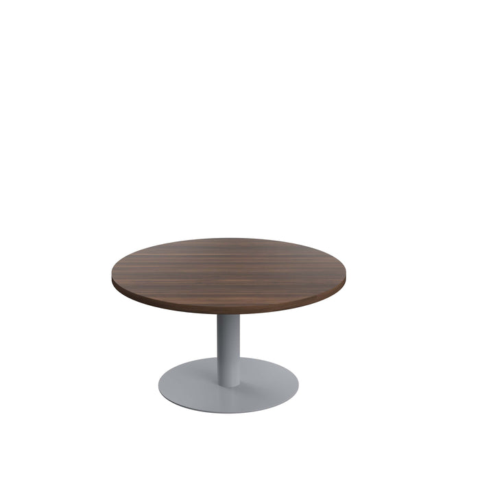 Contract Low Table Dark Walnut With Grey Leg 800Mm 