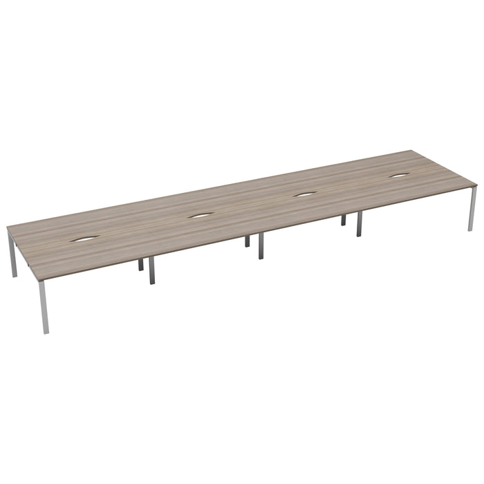 Cb 8 Person Bench With Cut Out 1400 X 800 Grey Oak Black