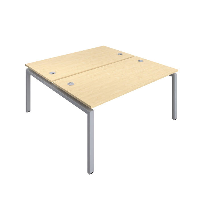 Telescopic 2 Person Maple Bench With Cable Port 1200 X 600 White 