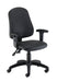 Calypso 2 High Back Operator Chair Black Pu Leather Adjustable Arms 