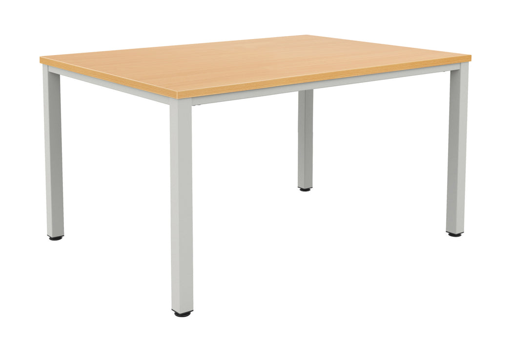 Fraction Infinity Meeting Table 140 X 80 Beech Silver Legs