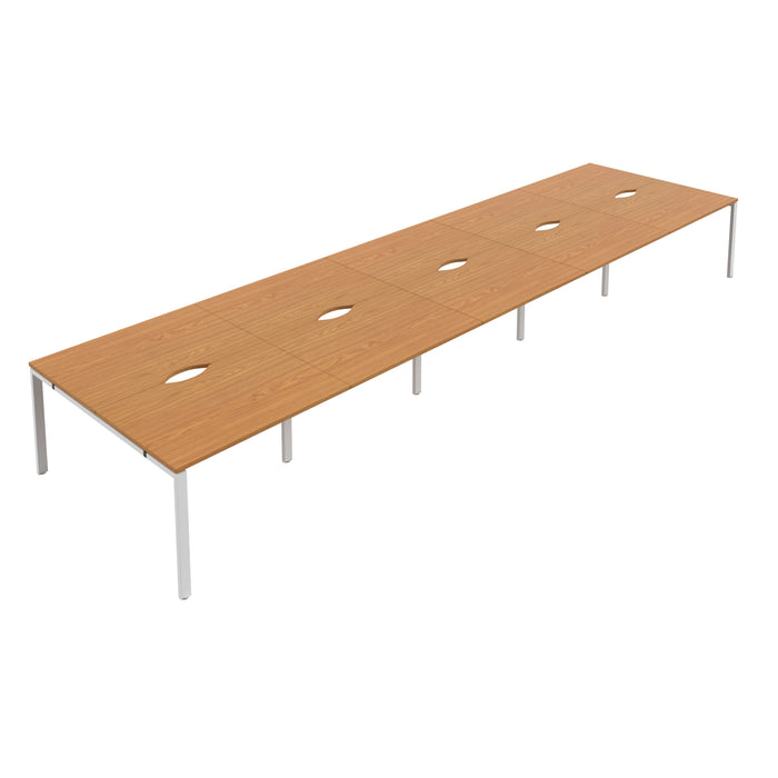 Cb 10 Person Bench With Cut Out 1200 X 800 Maple White