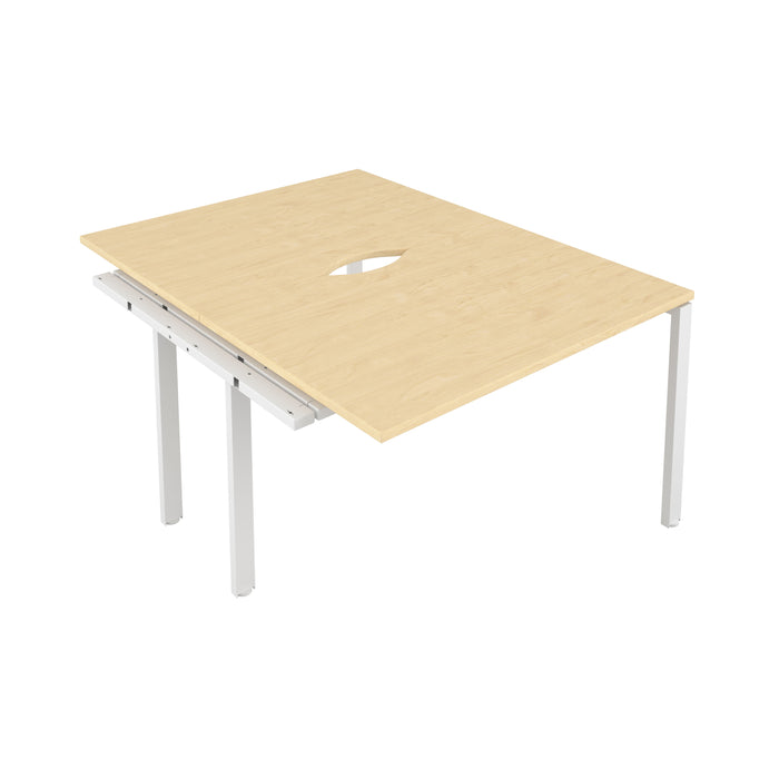 Cb 2 Person Extension Bench With Cut Out 1200 X 800 Maple Silver