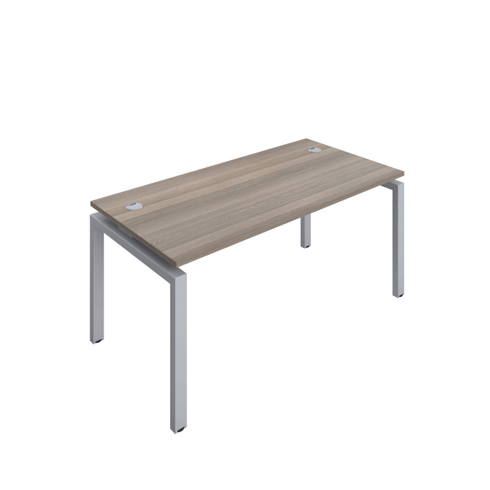Telescopic Sliding 1 Person Grey Oak Bench With Cable Port 1200 X 600 White 