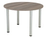 One Fraction Plus Circular Meeting Table 1000 Grey Oak 