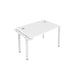 Cb 1 Person Extension Bench With Cable Port 1400 X 800 White Black