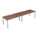 Cb 2 Person Single Bench With Cut Out 1200 X 800 Dark Walnut Silver