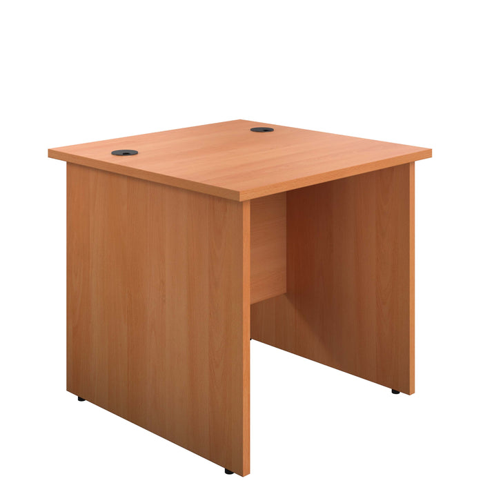 Panel Rectangular Desk 1600 X 800 Beech 2 Drawer Pedestal