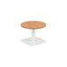 Contract Low Table Beech With White Leg 600Mm 