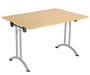 One Union Rectangular Folding Table 1200 X 800 Silver Nova Oak
