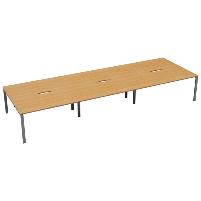 Cb 6 Person Bench With Cut Out 1200 X 800 Beech Black