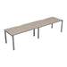 Cb 2 Person Single Bench With Cut Out 1200 X 800 Grey Oak Black