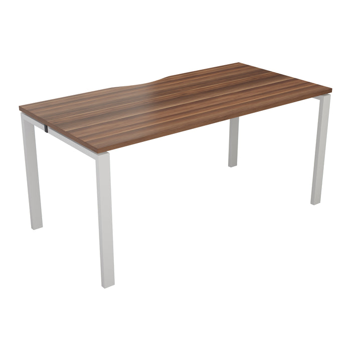 Cb 1 Person Bench With Cut Out 1200 X 800 Dark Walnut Silver