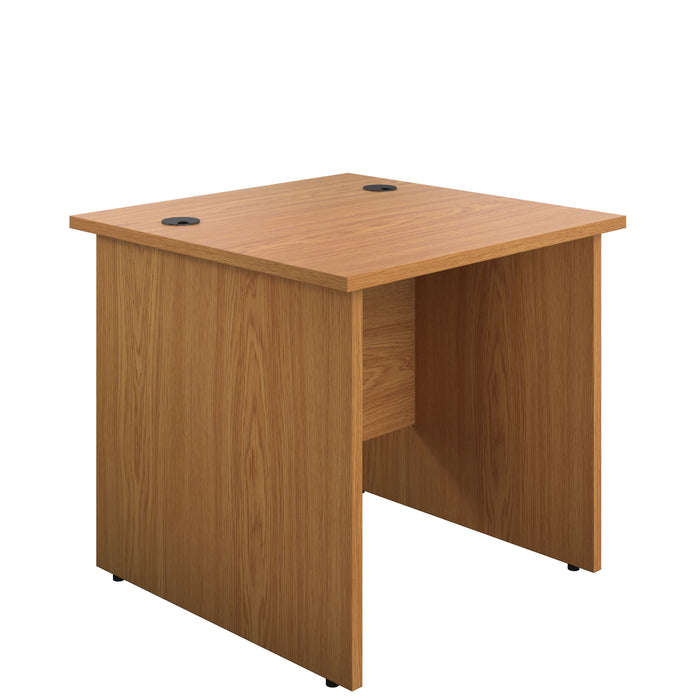 Panel Rectangular Desk 1600 X 800 Nova Oak 2 Drawer Pedestal