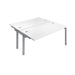 Telescopic 2 Person White Bench Extension With Cable Port 1200 X 800 White 