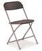 Titan Flat Back Folding Chair Charcoal  