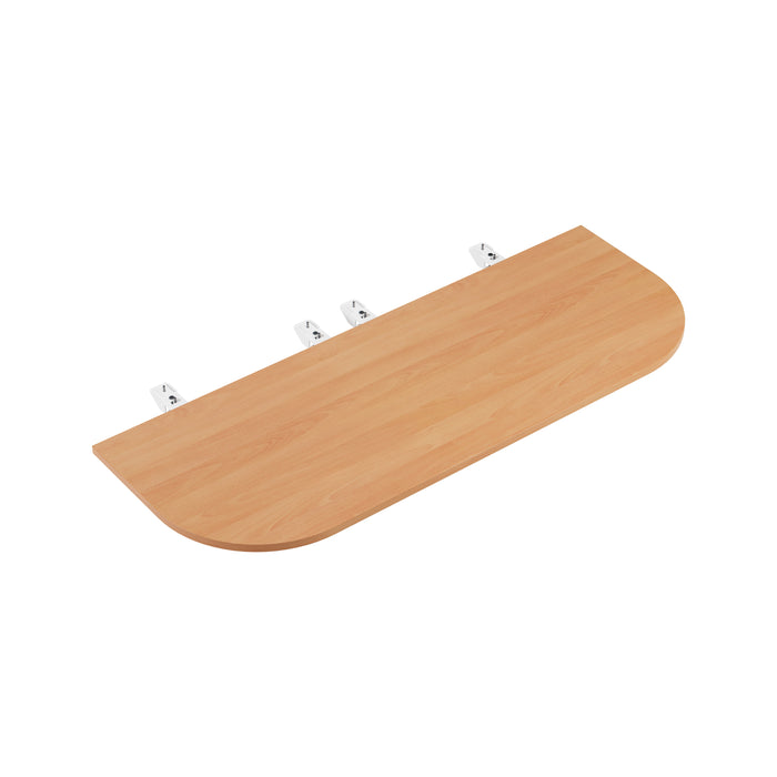 Cb Bench D End 1600 X 600Mm Beech With Silver  